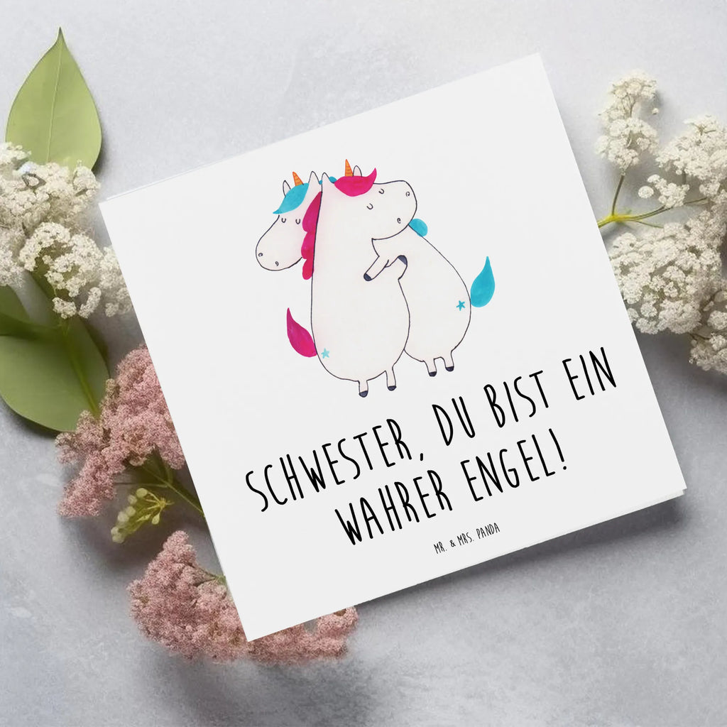 Deluxe Card Schwester, du bist ein wahrer Engel! Glückwunschkarte, Karte, Einladungskarte, Hochwertige Grußkarte, Grußkarte, Hochwertige Klappkarte, Geburtstagskarte, Hochzeitskarte, Klappkarte