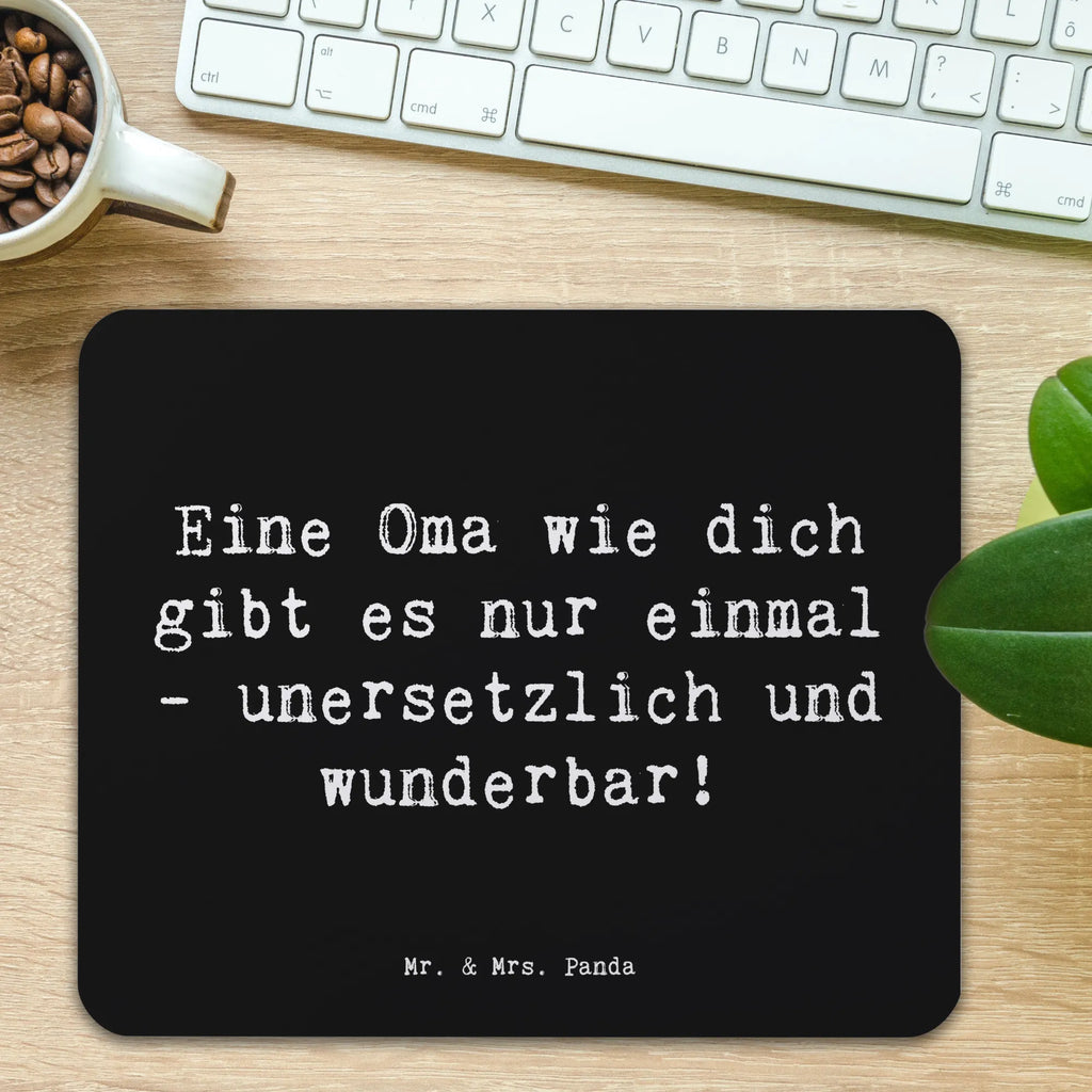 Mouse mat Saying Eine Oma wie dich gibt es nur einmal - unersetzlich und wunderbar! PC Zubehör, Mauspad Büro, Arbeitszimmer, Einzigartiges Mauspad, Büroausstattung, Mousepad, Mausunterlage, Mauspad, Computer zubehör, Designer Mauspad