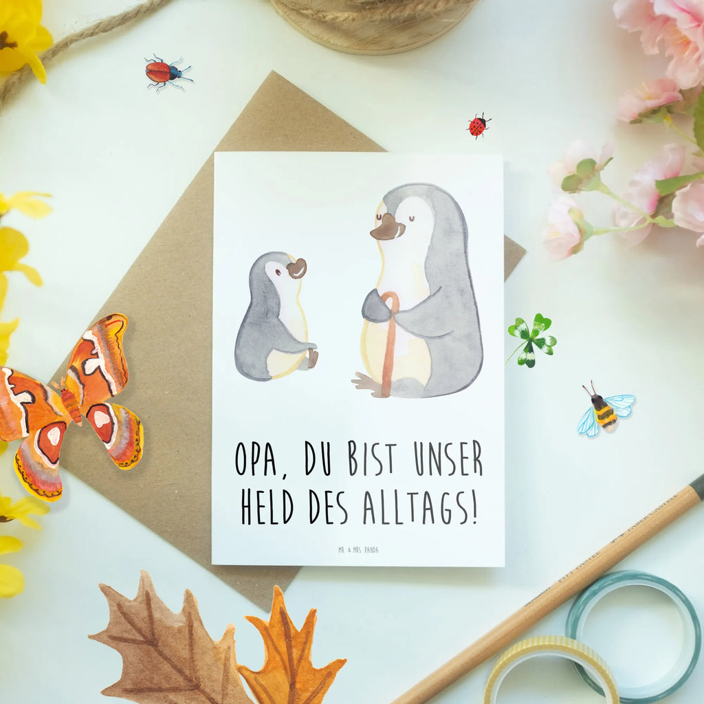 Grußkarte Opa Held Klappkarte, Geburtstagskarte, Grußkarte, Glückwunschkarte, Einladungskarte, Karte, Hochzeitskarte, Ansichtskarten