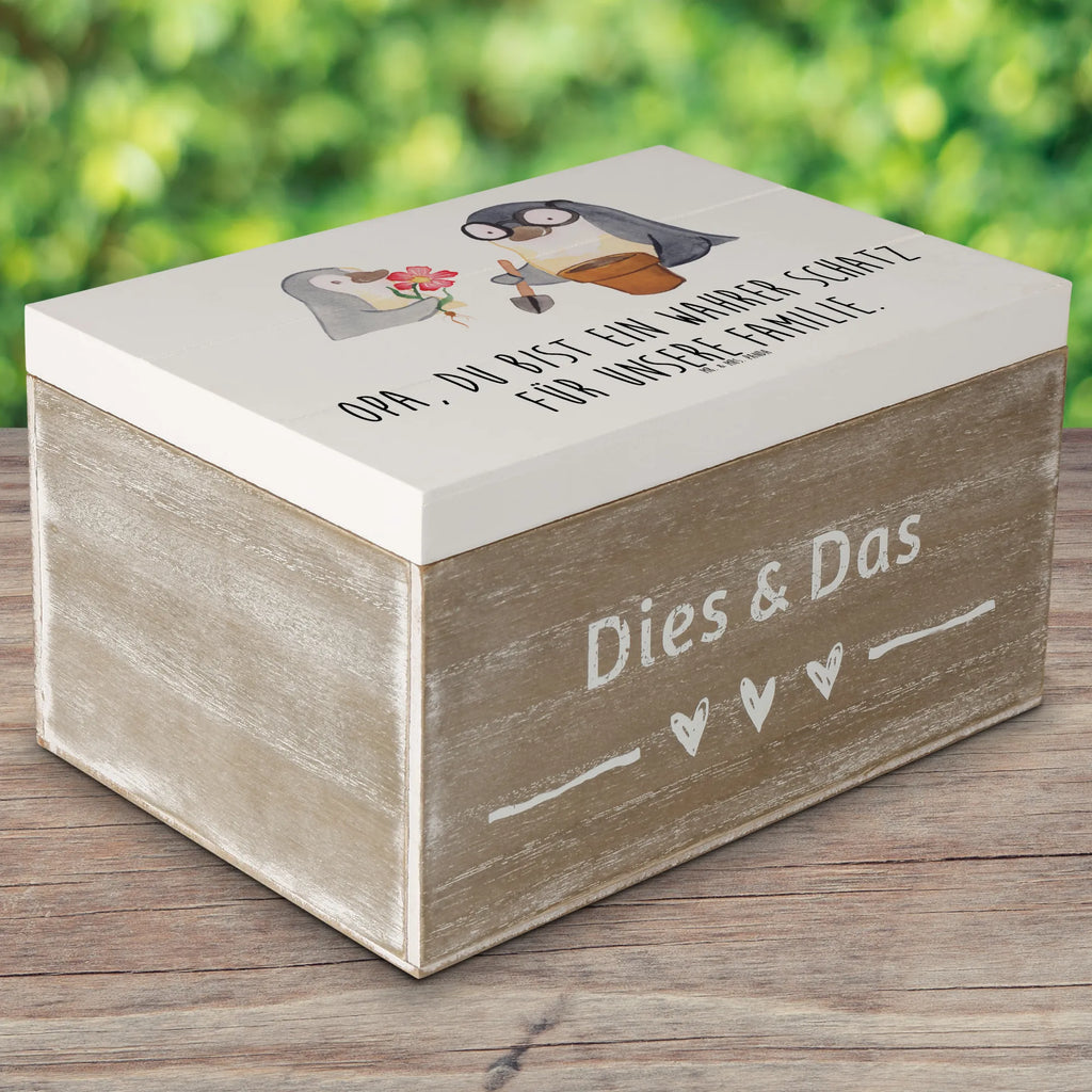 Wooden chest Opa, du bist ein wahrer Schatz für unsere Familie. Kiste, Truhe, Geschenkdose, XXL, Schatulle, Dekokiste, Geschenkbox, Erinnerungskiste, Erinnerungsbox, Aufbewahrungsbox, Schatzkiste, Holzkiste