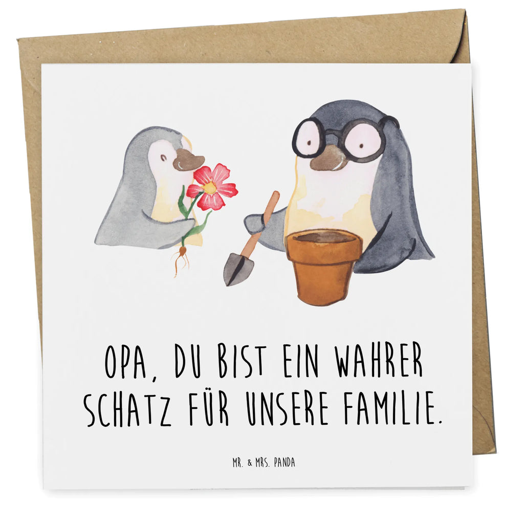 Deluxe Card Opa, du bist ein wahrer Schatz für unsere Familie. Hochwertige Grußkarte, Karte, Hochzeitskarte, Glückwunschkarte, Klappkarte, Grußkarte, Hochwertige Klappkarte, Geburtstagskarte, Einladungskarte