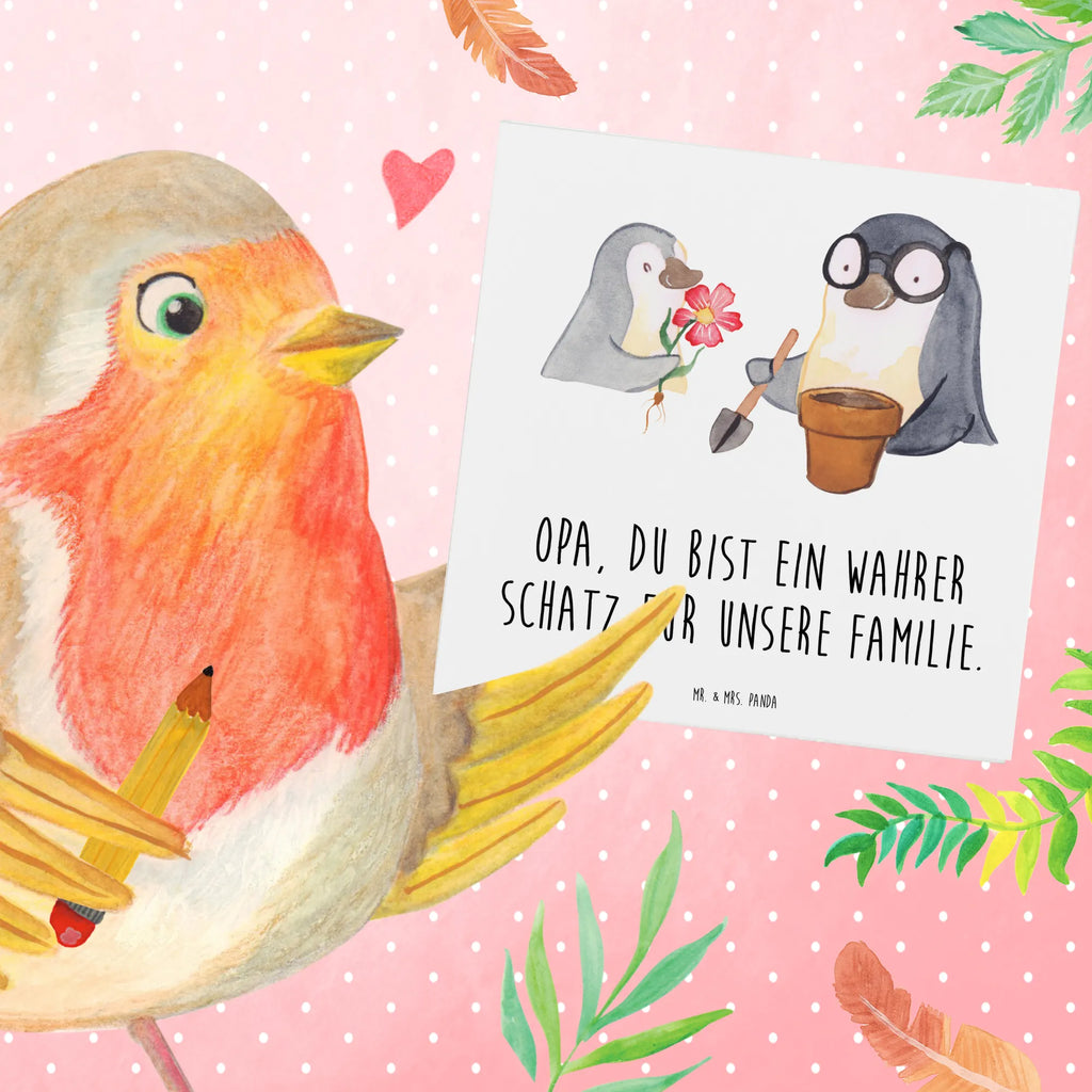 Deluxe Card Opa, du bist ein wahrer Schatz für unsere Familie. Hochwertige Grußkarte, Karte, Hochzeitskarte, Glückwunschkarte, Klappkarte, Grußkarte, Hochwertige Klappkarte, Geburtstagskarte, Einladungskarte