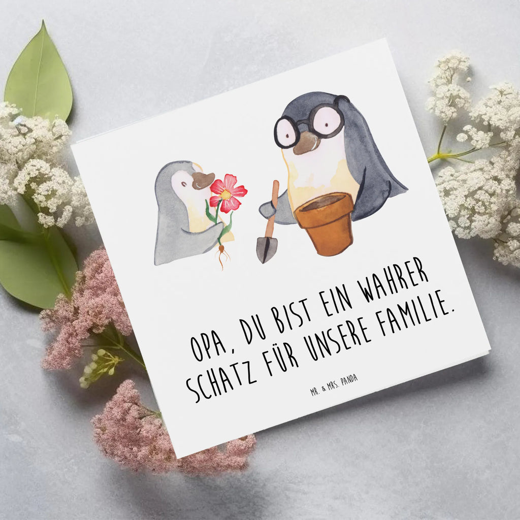 Deluxe Card Opa, du bist ein wahrer Schatz für unsere Familie. Hochwertige Grußkarte, Karte, Hochzeitskarte, Glückwunschkarte, Klappkarte, Grußkarte, Hochwertige Klappkarte, Geburtstagskarte, Einladungskarte