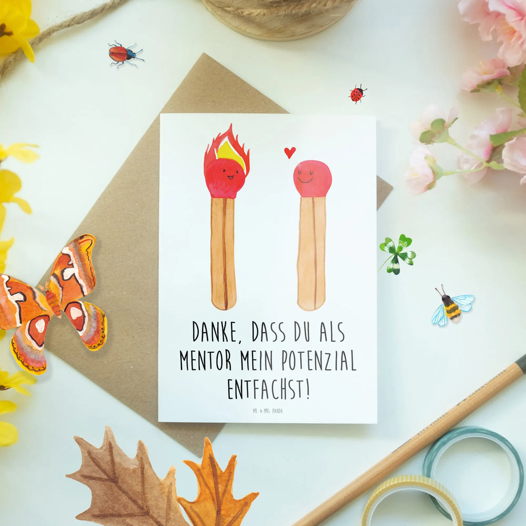 Greetings card Danke, dass du als Mentor mein Potenzial entfachst! Grußkarte, Geburtstagskarte, Glückwunschkarte, Einladungskarte, Hochzeitskarte, Ansichtskarten, Klappkarte, Karte, sprüche, zitate, spruch kollektion, inspiration, motivation, lebensweisheiten, geschenkideen, wanddeko, wohnaccessoires, sprüche sammlung, schöne sprüche, glück, liebe, freude, lächeln, alltag verschönern, nachhaltige geschenke, dekoration, kreativ, einzigartig, shopify, mr and mrs panda