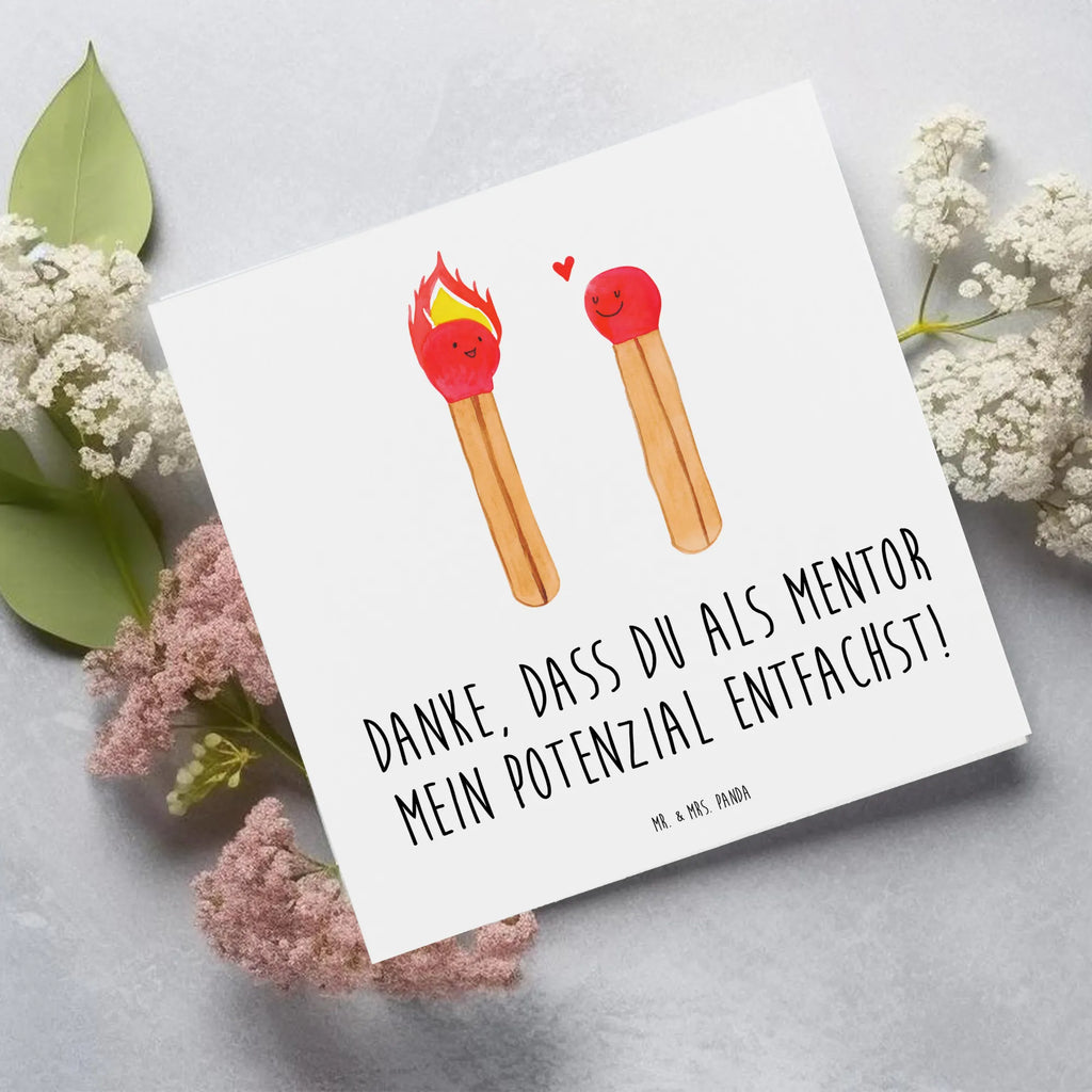 Deluxe Card Danke, dass du als Mentor mein Potenzial entfachst! Klappkarte, Einladungskarte, Hochwertige Grußkarte, Karte, Grußkarte, Hochzeitskarte, Geburtstagskarte, Hochwertige Klappkarte, Glückwunschkarte, sprüche, zitate, spruch kollektion, inspiration, motivation, lebensweisheiten, geschenkideen, wanddeko, wohnaccessoires, sprüche sammlung, schöne sprüche, glück, liebe, freude, lächeln, alltag verschönern, nachhaltige geschenke, dekoration, kreativ, einzigartig, shopify, mr and mrs panda