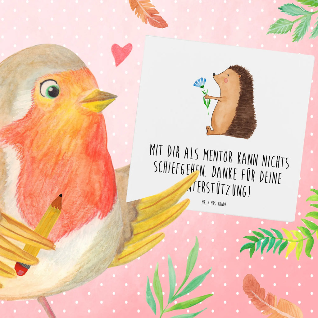 Deluxe Card Mit dir als Mentor kann nichts schiefgehen. Danke für deine Unterstützung! Karte, Hochzeitskarte, Hochwertige Grußkarte, Klappkarte, Grußkarte, Glückwunschkarte, Einladungskarte, Geburtstagskarte, Hochwertige Klappkarte, sprüche, zitate, spruch kollektion, inspiration, motivation, lebensweisheiten, geschenkideen, wanddeko, wohnaccessoires, sprüche sammlung, schöne sprüche, glück, liebe, freude, lächeln, alltag verschönern, nachhaltige geschenke, dekoration, kreativ, einzigartig, shopify, mr and mrs panda