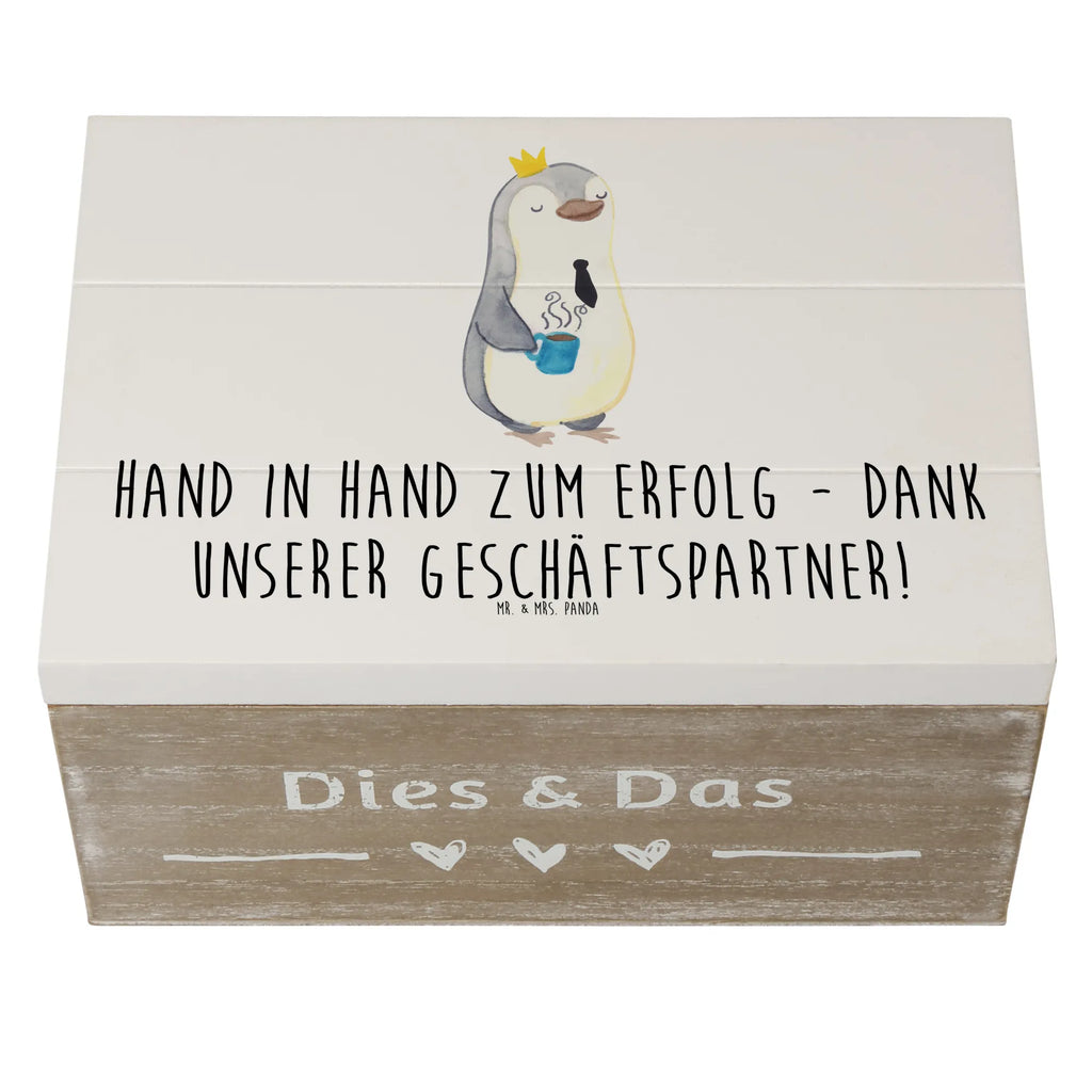 Wooden chest Hand in Hand zum Erfolg - Dank unserer Geschäftspartner! Geschenkbox, Truhe, XXL, Aufbewahrungsbox, Erinnerungskiste, Schatulle, Kiste, Holzkiste, Dekokiste, Erinnerungsbox, Geschenkdose, Schatzkiste