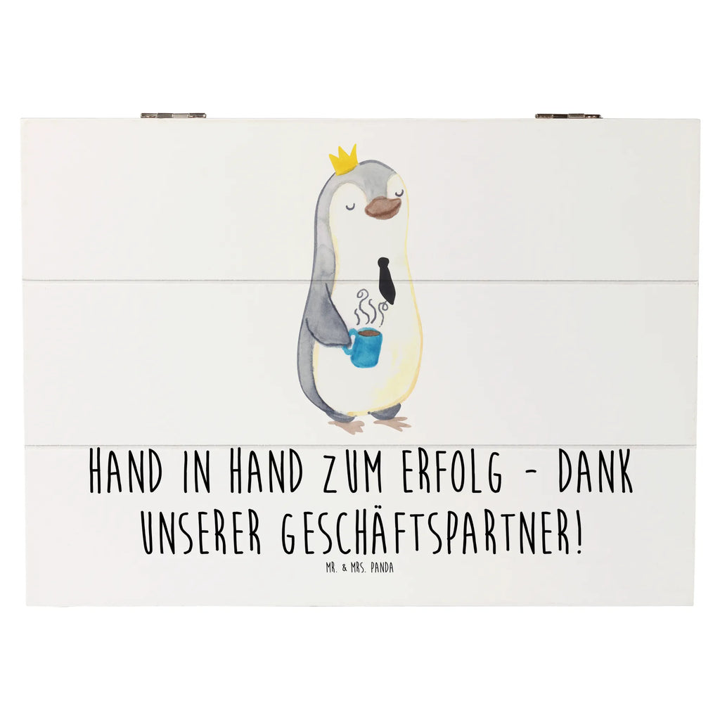 Wooden chest Hand in Hand zum Erfolg - Dank unserer Geschäftspartner! Geschenkbox, Truhe, XXL, Aufbewahrungsbox, Erinnerungskiste, Schatulle, Kiste, Holzkiste, Dekokiste, Erinnerungsbox, Geschenkdose, Schatzkiste