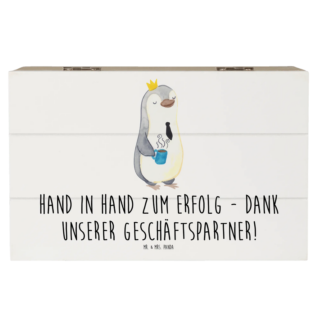 Wooden chest Hand in Hand zum Erfolg - Dank unserer Geschäftspartner! Geschenkbox, Truhe, XXL, Aufbewahrungsbox, Erinnerungskiste, Schatulle, Kiste, Holzkiste, Dekokiste, Erinnerungsbox, Geschenkdose, Schatzkiste