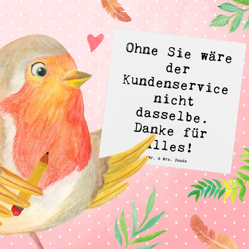 Deluxe Card Saying Ohne Sie wäre der Kundenservice nicht dasselbe. Danke für alles! Karte, Grußkarte, Klappkarte, Einladungskarte, Glückwunschkarte, Hochzeitskarte, Geburtstagskarte, Hochwertige Grußkarte, Hochwertige Klappkarte