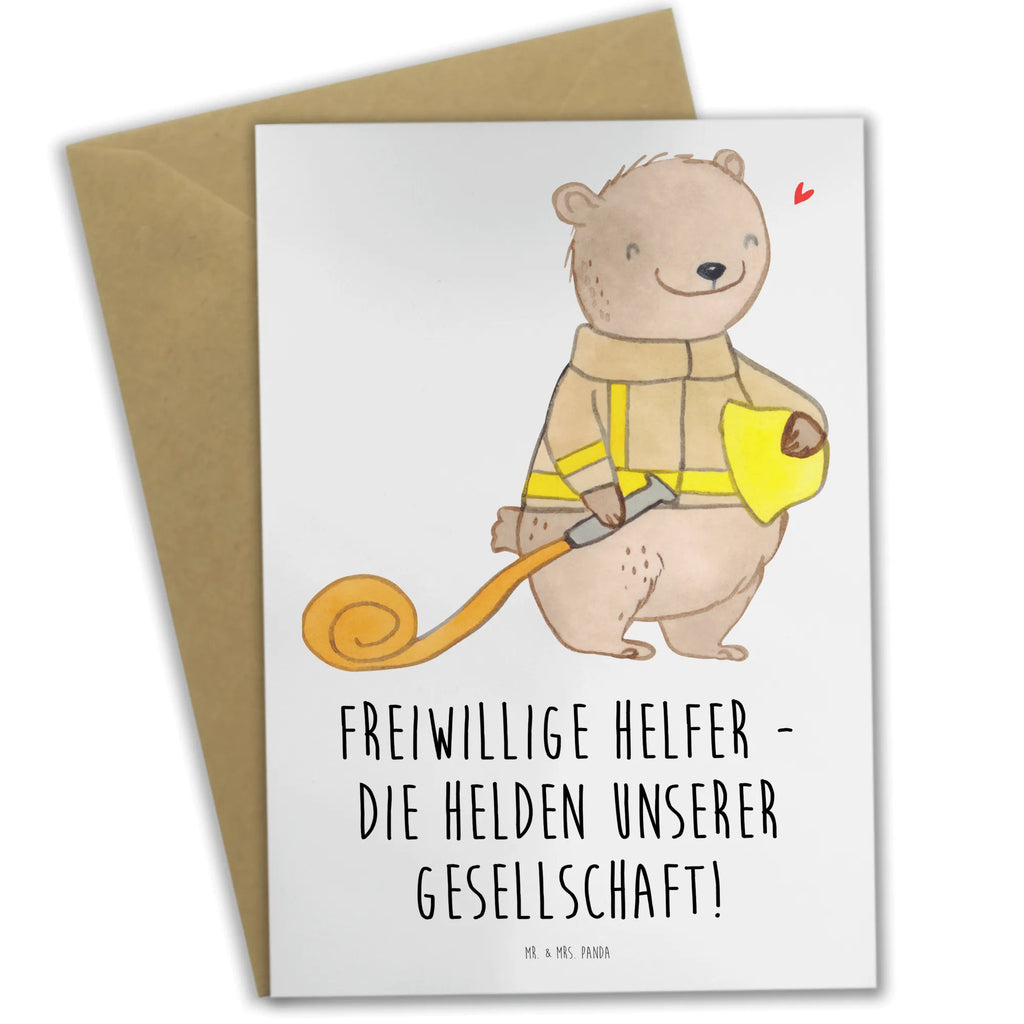 Greetings card Freiwillige Helfer - Die Helden unserer Gesellschaft! Ansichtskarten, Karte, Einladungskarte, Klappkarte, Grußkarte, Hochzeitskarte, Geburtstagskarte, Glückwunschkarte