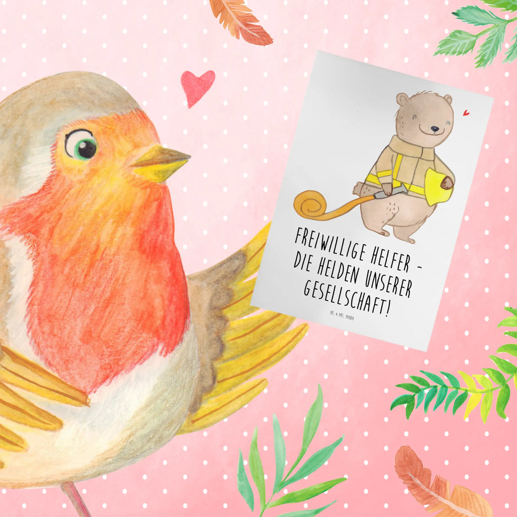 Greetings card Freiwillige Helfer - Die Helden unserer Gesellschaft! Ansichtskarten, Karte, Einladungskarte, Klappkarte, Grußkarte, Hochzeitskarte, Geburtstagskarte, Glückwunschkarte