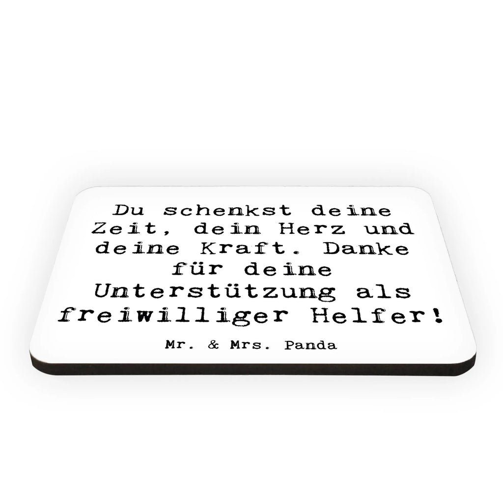 Magnet Saying Du schenkst deine Zeit, dein Herz und deine Kraft. Danke für deine Unterstützung als freiwilliger Helfer! Kühlschrankmagnet, Pinnwandmagnet, Souvenir Magnet, Motivmagnete, Dekomagnet, Whiteboard Magnet, Notiz Magnet, Kühlschrank Dekoration