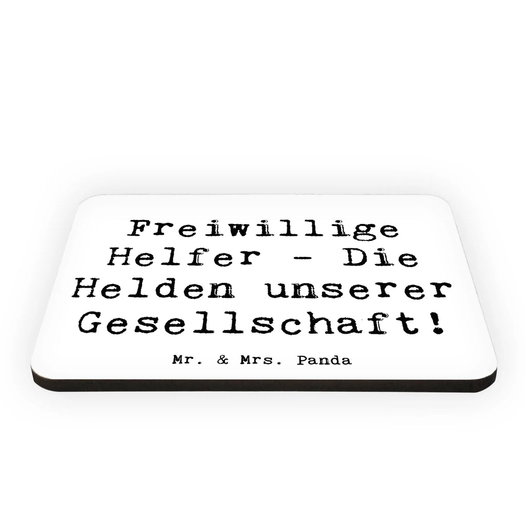Magnet Saying Freiwillige Helfer - Die Helden unserer Gesellschaft! Kühlschrankmagnet, Pinnwandmagnet, Souvenir Magnet, Motivmagnete, Dekomagnet, Whiteboard Magnet, Notiz Magnet, Kühlschrank Dekoration