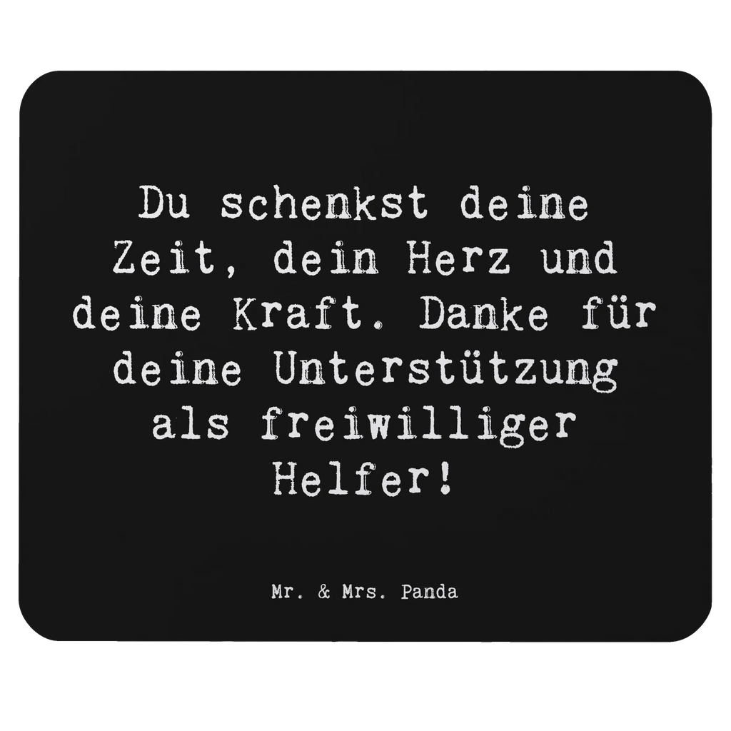 Mouse mat Saying Du schenkst deine Zeit, dein Herz und deine Kraft. Danke für deine Unterstützung als freiwilliger Helfer! Mausunterlage, Arbeitszimmer, Designer Mauspad, Computer zubehör, Mauspad, Einzigartiges Mauspad, Mauspad Büro, PC Zubehör, Mousepad, Büroausstattung