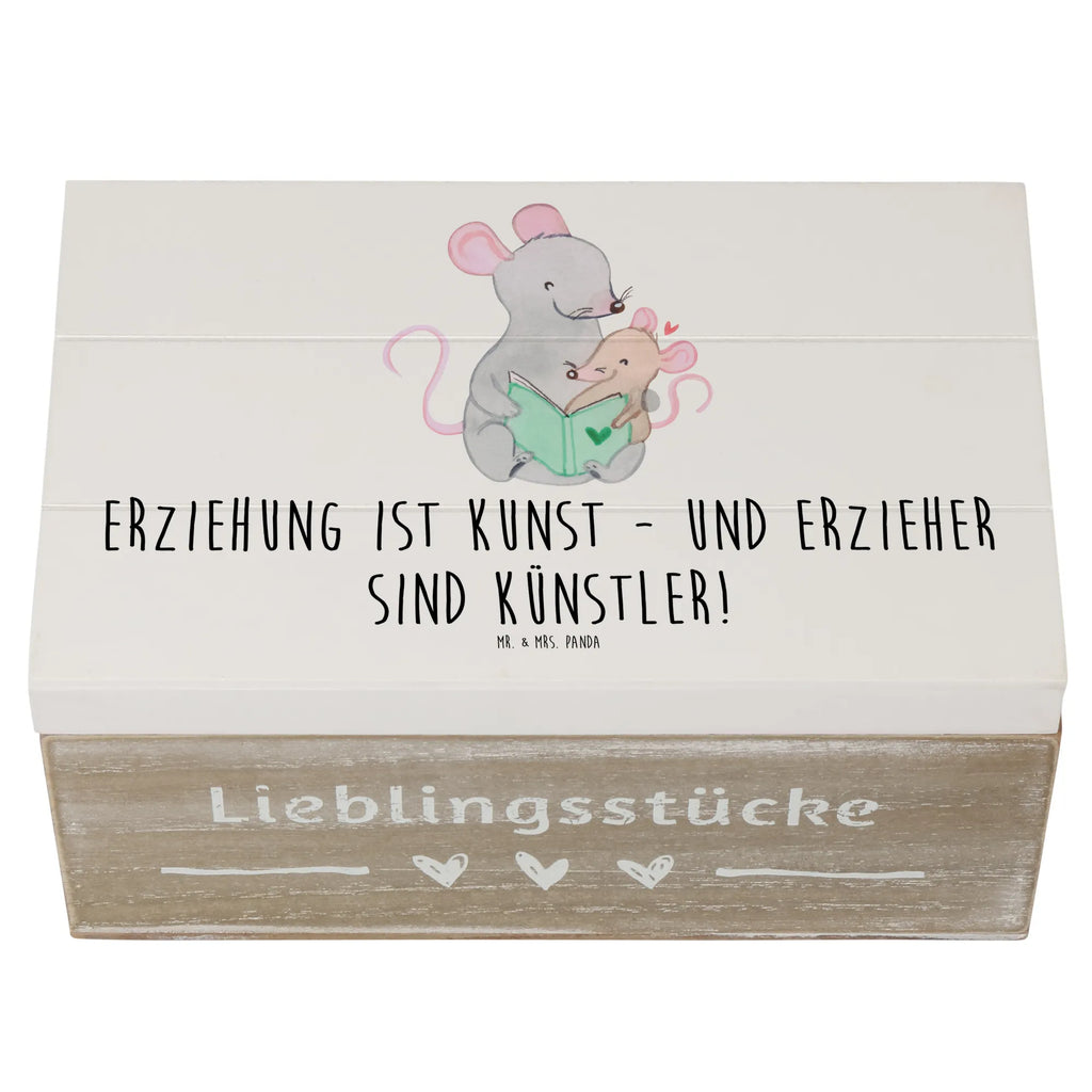 Holzkiste Erzieher Künstler Schatzkiste, XXL, Schatulle, Dekokiste, Geschenkdose, Kiste, Erinnerungsbox, Truhe, Geschenkbox, Holzkiste, Erinnerungskiste, Aufbewahrungsbox