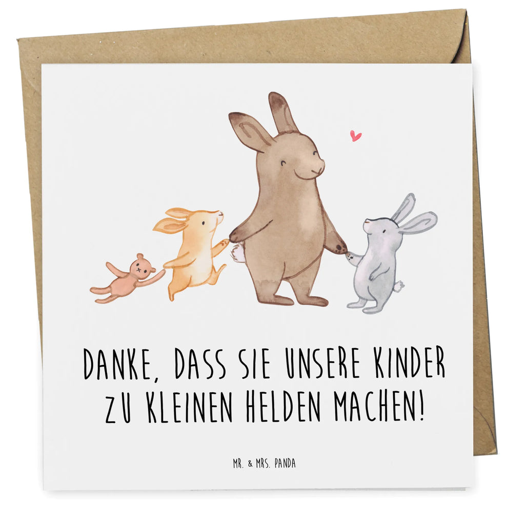 Deluxe Card Danke, dass Sie unsere Kinder zu kleinen Helden machen! Karte, Hochzeitskarte, Klappkarte, Einladungskarte, Hochwertige Klappkarte, Hochwertige Grußkarte, Glückwunschkarte, Grußkarte, Geburtstagskarte