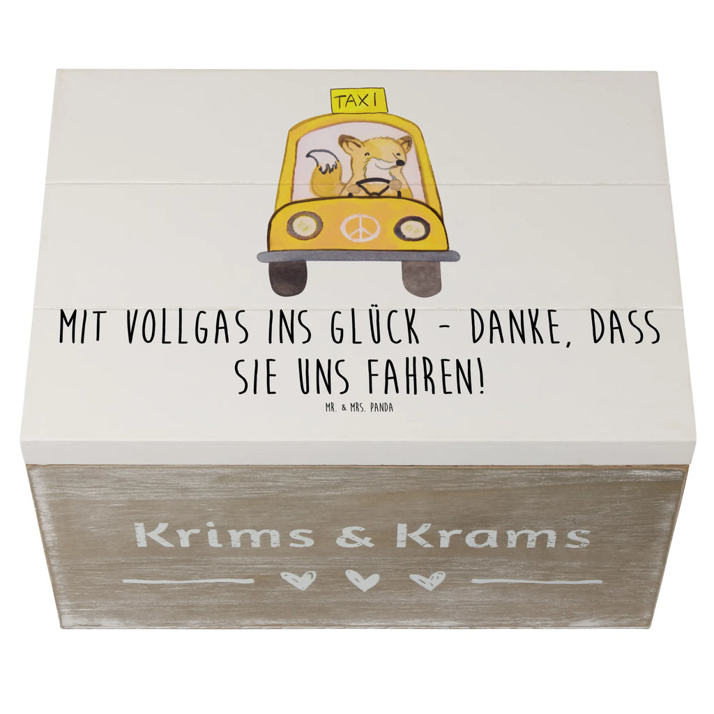 Holzkiste Chauffeur Glück Erinnerungsbox, Dekokiste, Geschenkbox, Aufbewahrungsbox, Kiste, Schatulle, Schatzkiste, Holzkiste, Geschenkdose, XXL, Erinnerungskiste, Truhe