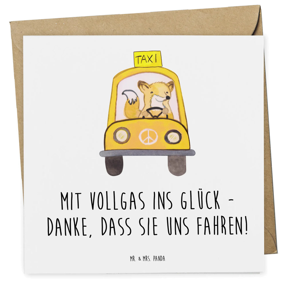 Deluxe Card Mit Vollgas ins Glück - Danke, dass Sie uns fahren! Karte, Glückwunschkarte, Einladungskarte, Hochwertige Grußkarte, Hochzeitskarte, Grußkarte, Geburtstagskarte, Klappkarte, Hochwertige Klappkarte