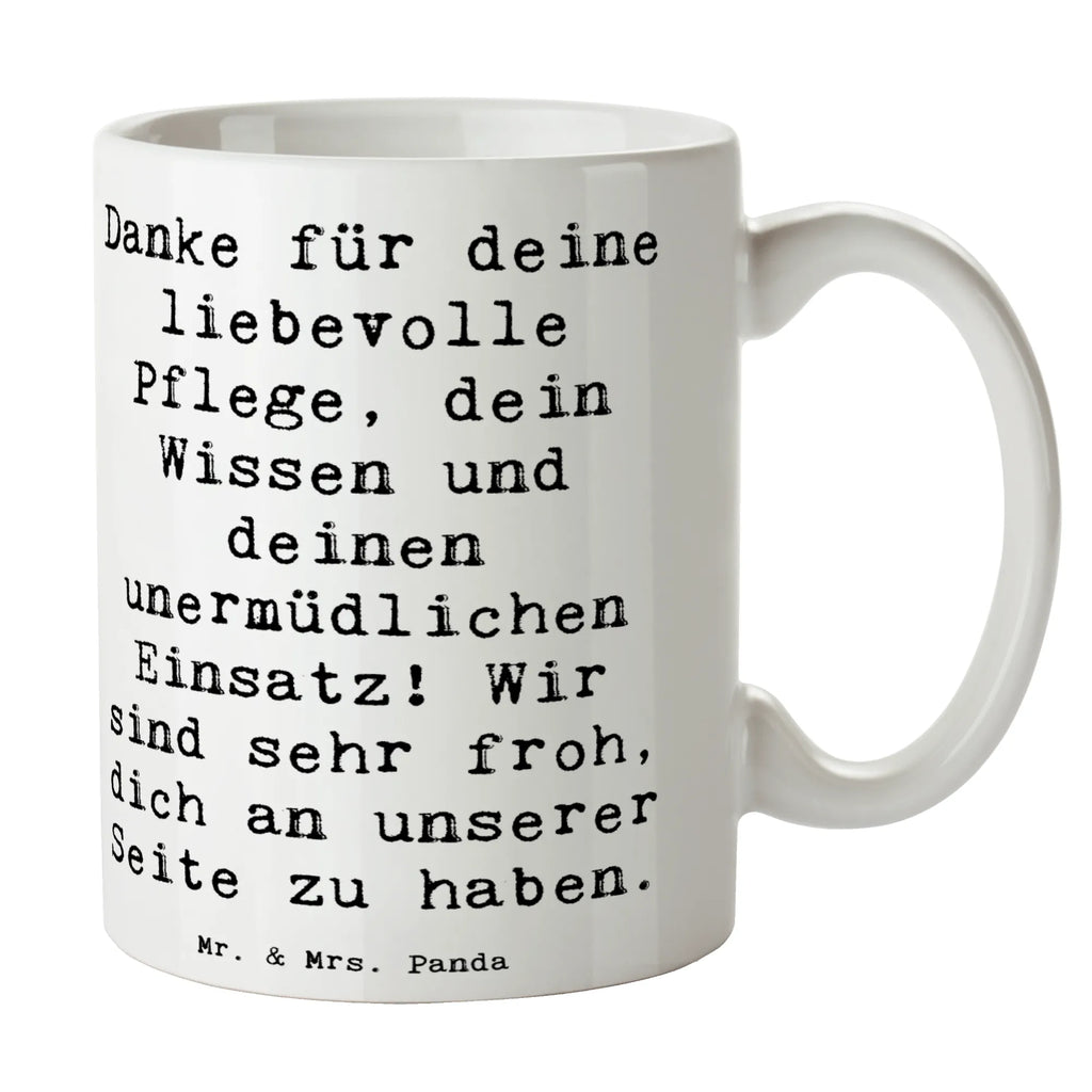 Mug Saying Danke für deine liebevolle Pflege, dein Wissen und deinen unermüdlichen Einsatz! Wir sind sehr froh, dich an unserer Seite zu haben. Bürotasse, Teetasse, Kaffeetasse, Tasse mit Zitaten, Geschenktasse, Tasse mit Motiven, Porzellantasse, Keramiktasse, Tasse