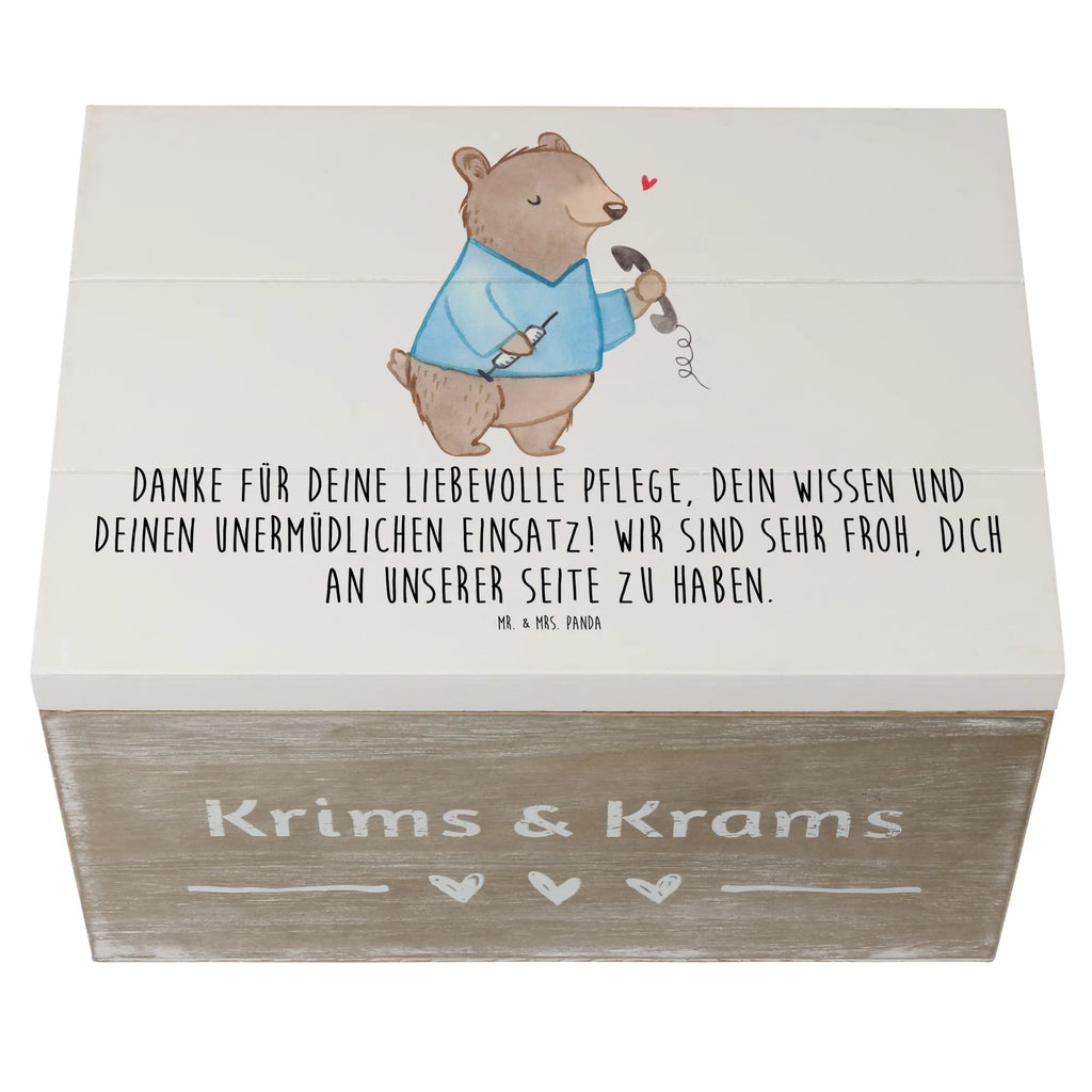 Holzkiste Dankbare Pflegekraft XXL, Dekokiste, Schatulle, Geschenkbox, Aufbewahrungsbox, Truhe, Holzkiste, Schatzkiste, Erinnerungsbox, Kiste, Geschenkdose, Erinnerungskiste