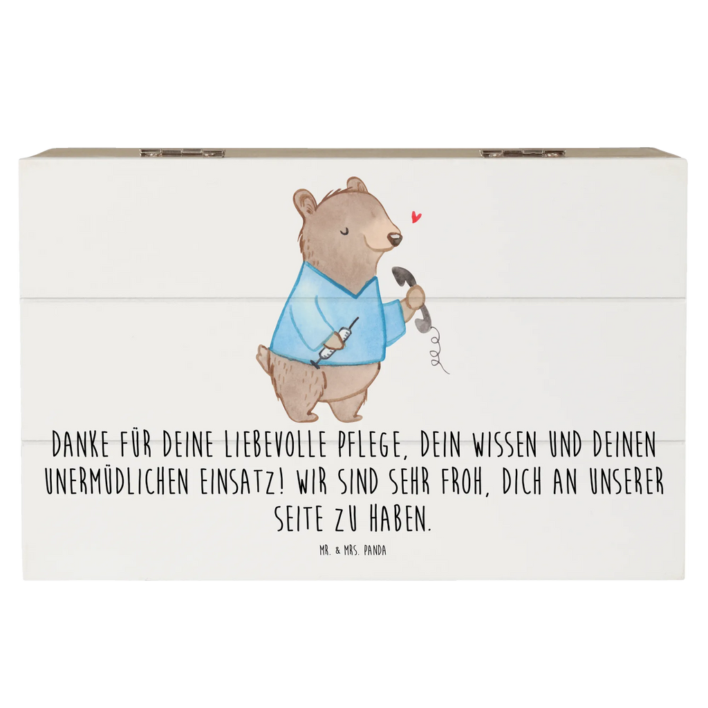 Holzkiste Dankbare Pflegekraft XXL, Dekokiste, Schatulle, Geschenkbox, Aufbewahrungsbox, Truhe, Holzkiste, Schatzkiste, Erinnerungsbox, Kiste, Geschenkdose, Erinnerungskiste