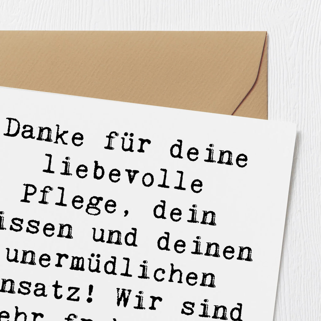 Deluxe Card Saying Danke für deine liebevolle Pflege, dein Wissen und deinen unermüdlichen Einsatz! Wir sind sehr froh, dich an unserer Seite zu haben. Klappkarte, Einladungskarte, Glückwunschkarte, Geburtstagskarte, Grußkarte, Karte, Hochwertige Grußkarte, Hochwertige Klappkarte, Hochzeitskarte