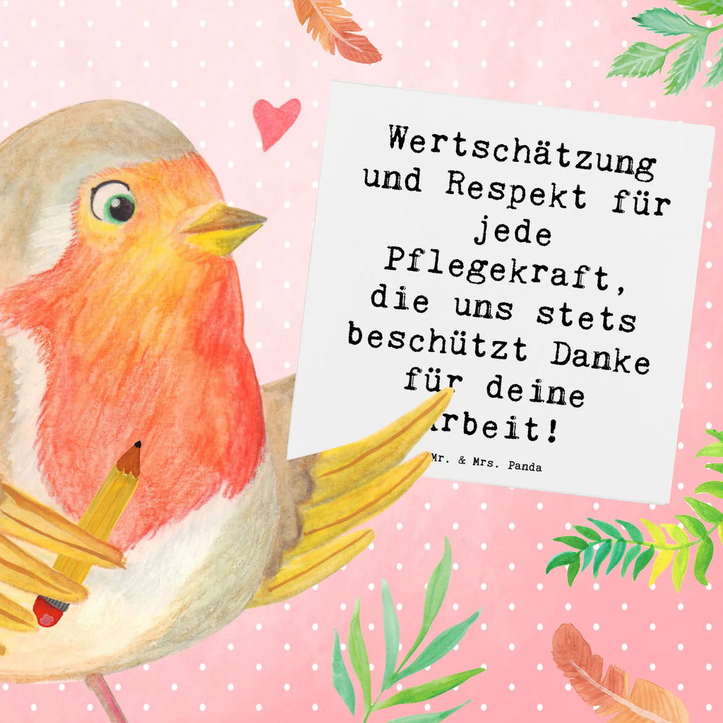 Deluxe Karte Spruch Pflegekraft Wertschätzung Klappkarte, Hochzeitskarte, Hochwertige Grußkarte, Hochwertige Klappkarte, Karte, Glückwunschkarte, Einladungskarte, Grußkarte, Geburtstagskarte
