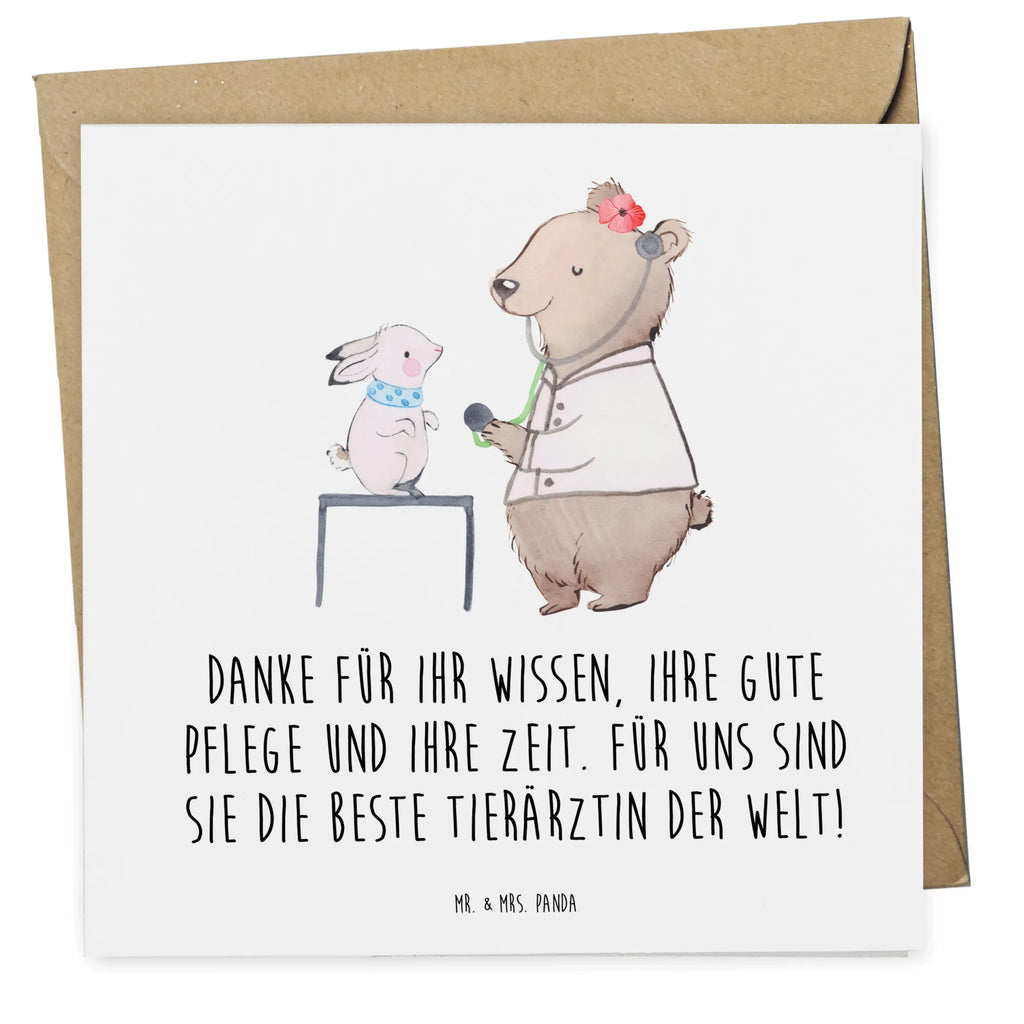 Deluxe Card Danke für Ihr Wissen, Ihre gute Pflege und Ihre Zeit. Für uns sind Sie die beste Tierärztin der Welt! Hochwertige Klappkarte, Karte, Geburtstagskarte, Glückwunschkarte, Grußkarte, Klappkarte, Einladungskarte, Hochzeitskarte, Hochwertige Grußkarte