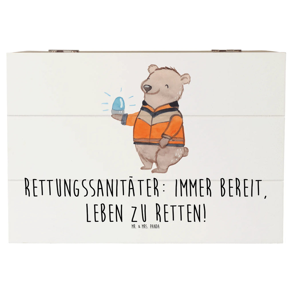 Wooden chest Rettungssanitäter: Immer bereit, Leben zu retten! Truhe, Kiste, Dekokiste, Geschenkbox, Holzkiste, Geschenkdose, XXL, Erinnerungskiste, Schatulle, Erinnerungsbox, Schatzkiste, Aufbewahrungsbox