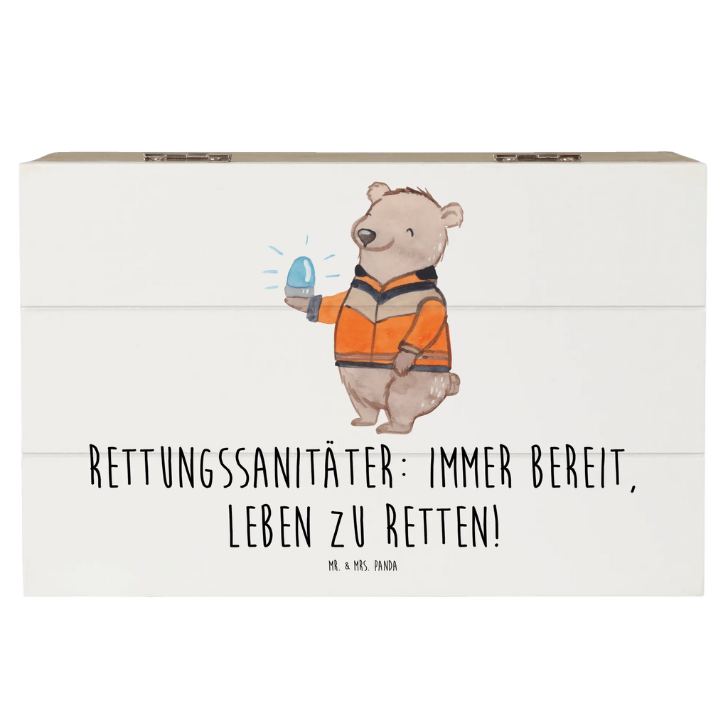 Wooden chest Rettungssanitäter: Immer bereit, Leben zu retten! Truhe, Kiste, Dekokiste, Geschenkbox, Holzkiste, Geschenkdose, XXL, Erinnerungskiste, Schatulle, Erinnerungsbox, Schatzkiste, Aufbewahrungsbox