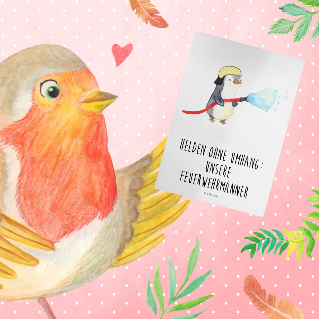 Greetings card Helden ohne Umhang: Unsere Feuerwehrmänner Karte, Ansichtskarten, Hochzeitskarte, Grußkarte, Glückwunschkarte, Klappkarte, Einladungskarte, Geburtstagskarte