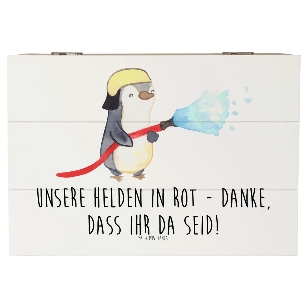 Holzkiste Feuerwehrmann Helden Schatzkiste, Geschenkbox, Truhe, Aufbewahrungsbox, Kiste, Schatulle, Dekokiste, Holzkiste, XXL, Erinnerungsbox, Geschenkdose, Erinnerungskiste