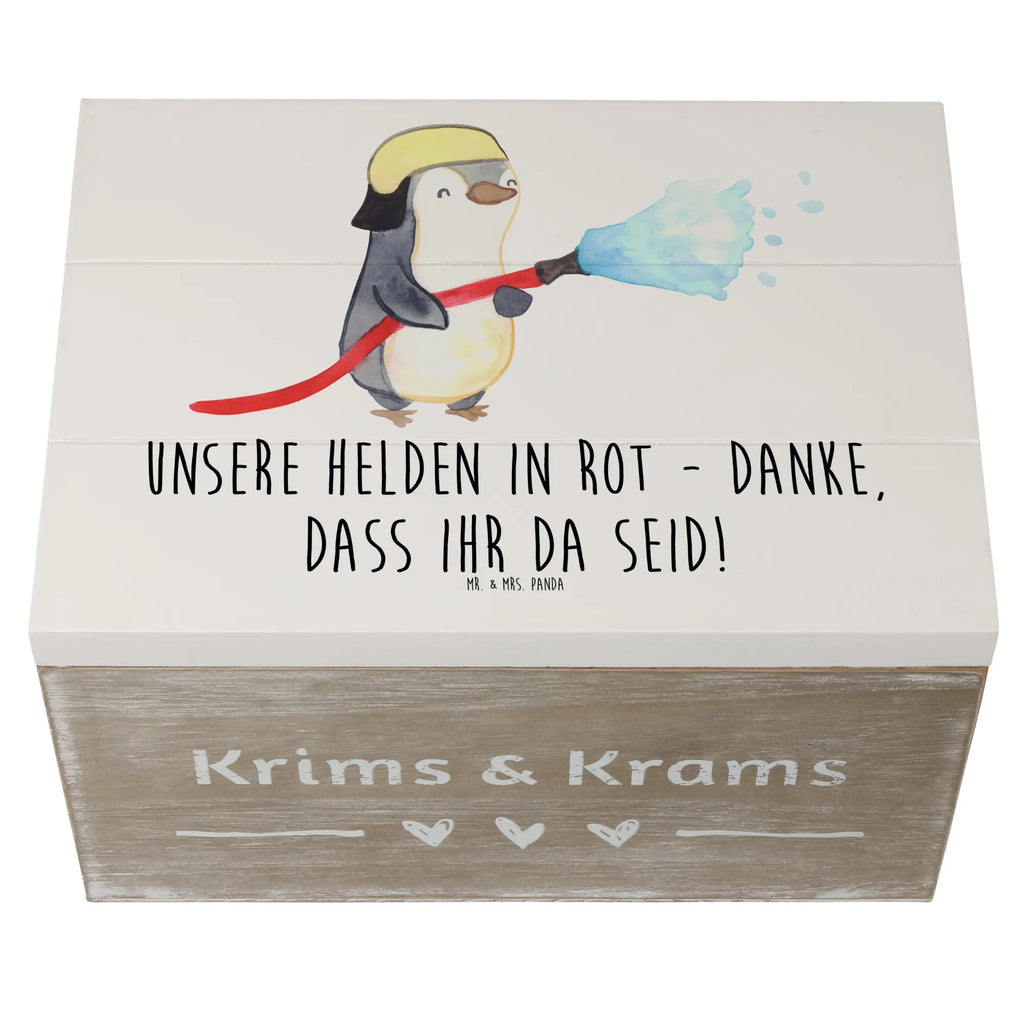 Holzkiste Feuerwehrmann Helden Schatzkiste, Geschenkbox, Truhe, Aufbewahrungsbox, Kiste, Schatulle, Dekokiste, Holzkiste, XXL, Erinnerungsbox, Geschenkdose, Erinnerungskiste