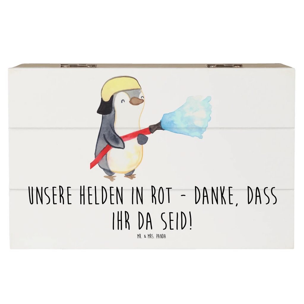 Holzkiste Feuerwehrmann Helden Schatzkiste, Geschenkbox, Truhe, Aufbewahrungsbox, Kiste, Schatulle, Dekokiste, Holzkiste, XXL, Erinnerungsbox, Geschenkdose, Erinnerungskiste