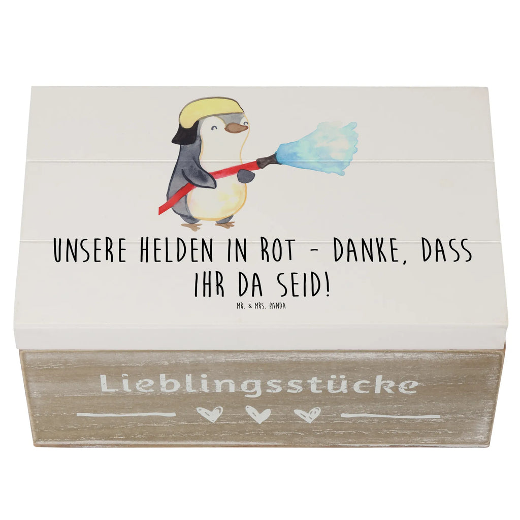 Holzkiste Feuerwehrmann Helden Schatzkiste, Geschenkbox, Truhe, Aufbewahrungsbox, Kiste, Schatulle, Dekokiste, Holzkiste, XXL, Erinnerungsbox, Geschenkdose, Erinnerungskiste