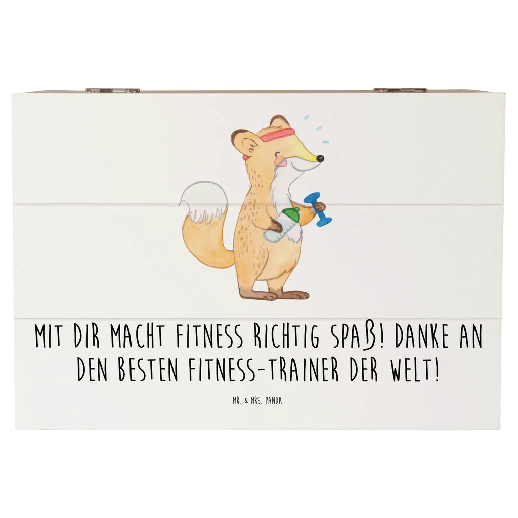 Holzkiste Fitness-Trainer Dank Schatzkiste, Erinnerungskiste, Schatulle, Holzkiste, Dekokiste, Geschenkbox, Erinnerungsbox, Geschenkdose, Kiste, Truhe, XXL, Aufbewahrungsbox