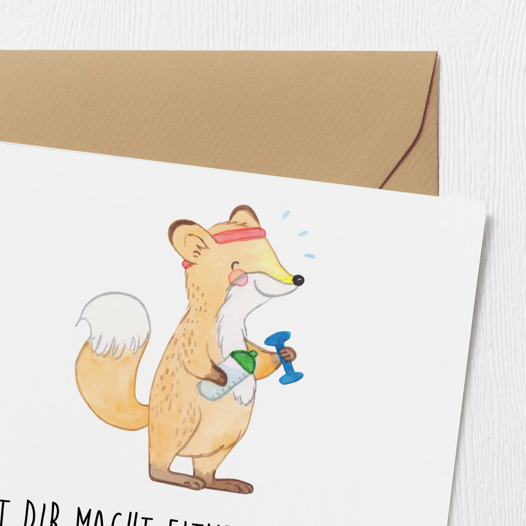 Deluxe Card Mit dir macht Fitness richtig Spaß! Danke an den besten Fitness-Trainer der Welt! Einladungskarte, Klappkarte, Hochzeitskarte, Grußkarte, Glückwunschkarte, Karte, Geburtstagskarte, Hochwertige Grußkarte, Hochwertige Klappkarte