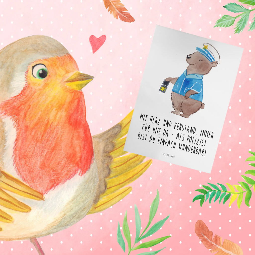Grußkarte Polizist Wunderbar Ansichtskarten, Geburtstagskarte, Klappkarte, Karte, Einladungskarte, Grußkarte, Glückwunschkarte, Hochzeitskarte