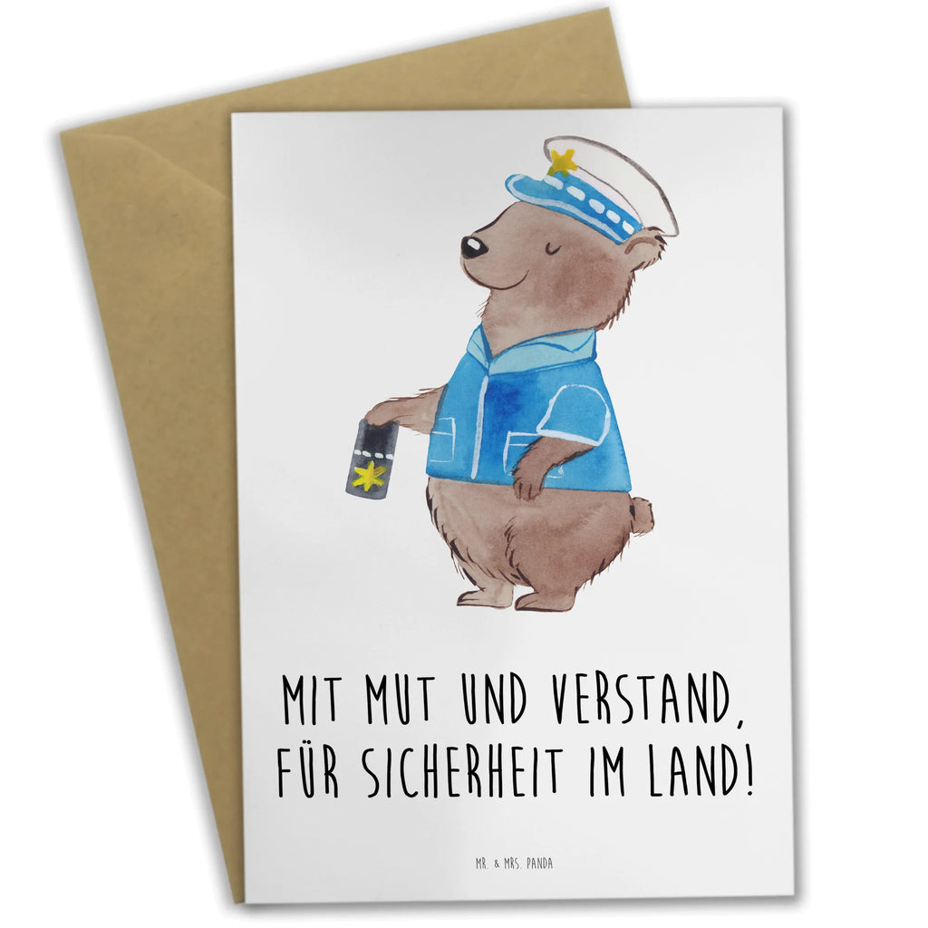 Greetings card Mit Mut und Verstand, für Sicherheit im Land! Karte, Einladungskarte, Klappkarte, Ansichtskarten, Glückwunschkarte, Hochzeitskarte, Geburtstagskarte, Grußkarte