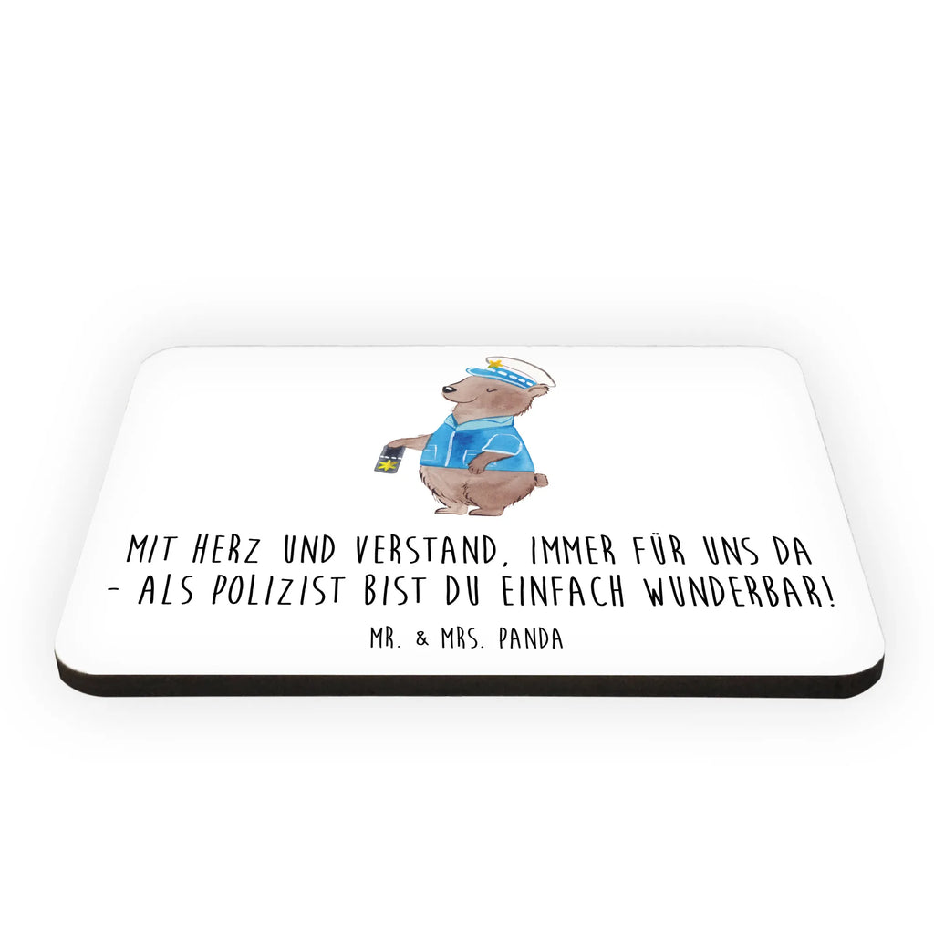 Magnet Mit Herz und Verstand, immer für uns da - als Polizist bist du einfach wunderbar! Kühlschrankmagnet, Dekomagnet, Souvenir Magnet, Kühlschrank Dekoration, Motivmagnete, Notiz Magnet, Pinnwandmagnet, Whiteboard Magnet