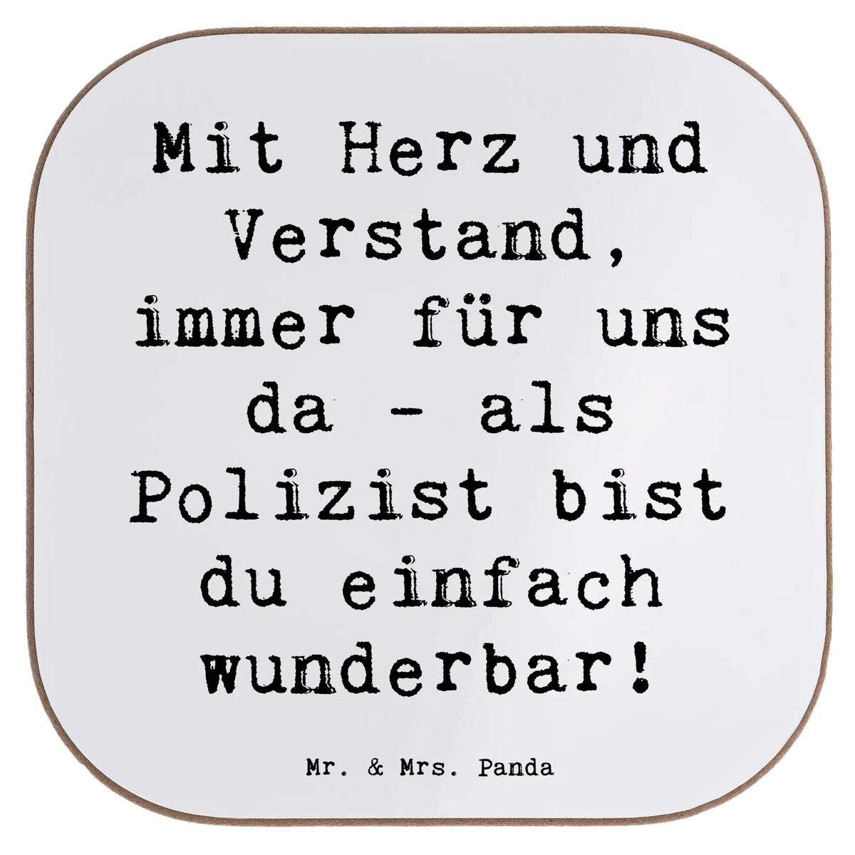 Untersetzer Spruch Polizist Wunderbar