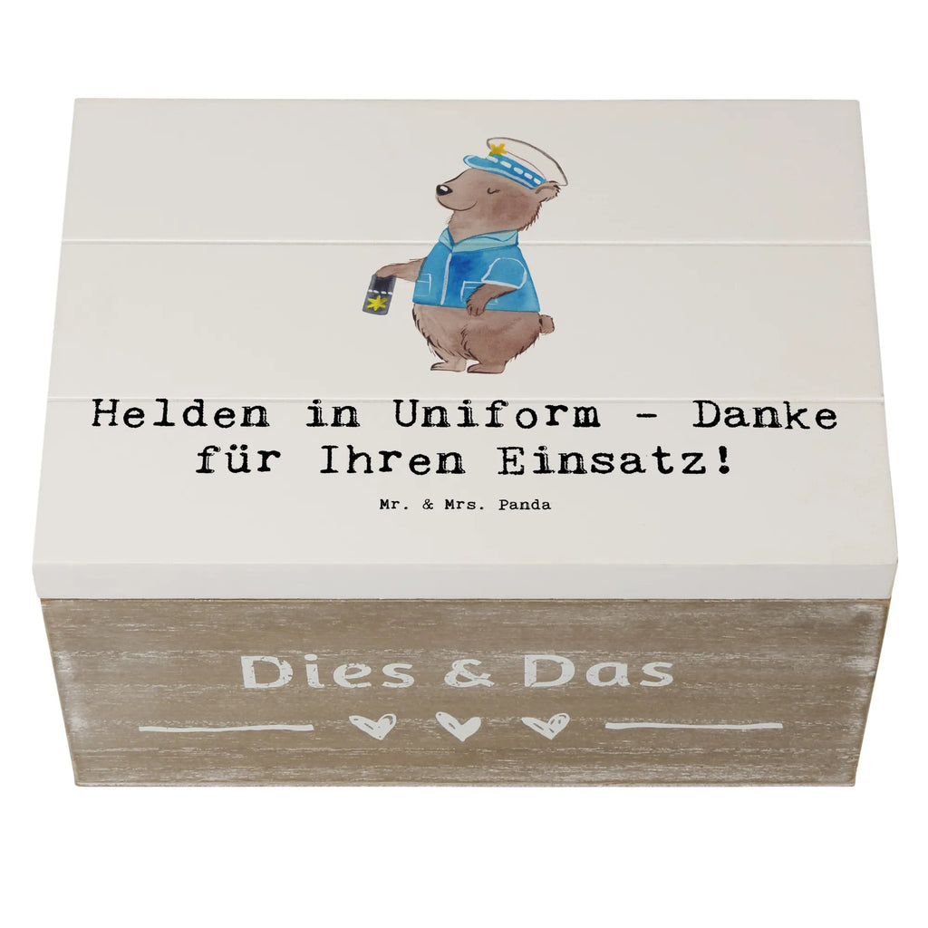 Holzkiste Spruch Polizist Held Geschenkdose, Schatulle, Erinnerungsbox, XXL, Schatzkiste, Truhe, Aufbewahrungsbox, Dekokiste, Kiste, Holzkiste, Geschenkbox, Erinnerungskiste