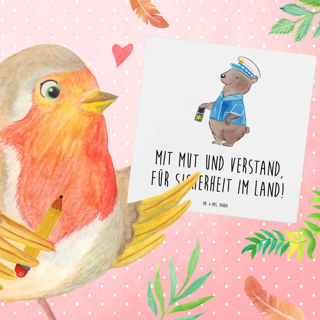 Deluxe Card Mit Mut und Verstand, für Sicherheit im Land! Hochwertige Grußkarte, Einladungskarte, Klappkarte, Geburtstagskarte, Hochzeitskarte, Karte, Glückwunschkarte, Grußkarte, Hochwertige Klappkarte