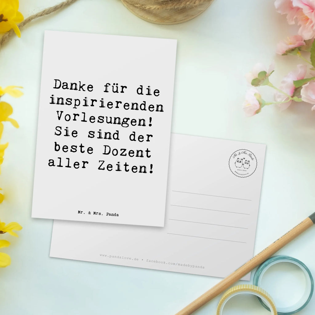 Postcard Saying Danke für die inspirierenden Vorlesungen! Sie sind der beste Dozent aller Zeiten! Postkarte, Karte, Geschenkkarte, Grußkarte, Einladung, Ansichtskarte, Geburtstagskarte, Einladungskarte, Dankeskarte, Ansichtskarten, Einladung Geburtstag, Einladungskarten Geburtstag