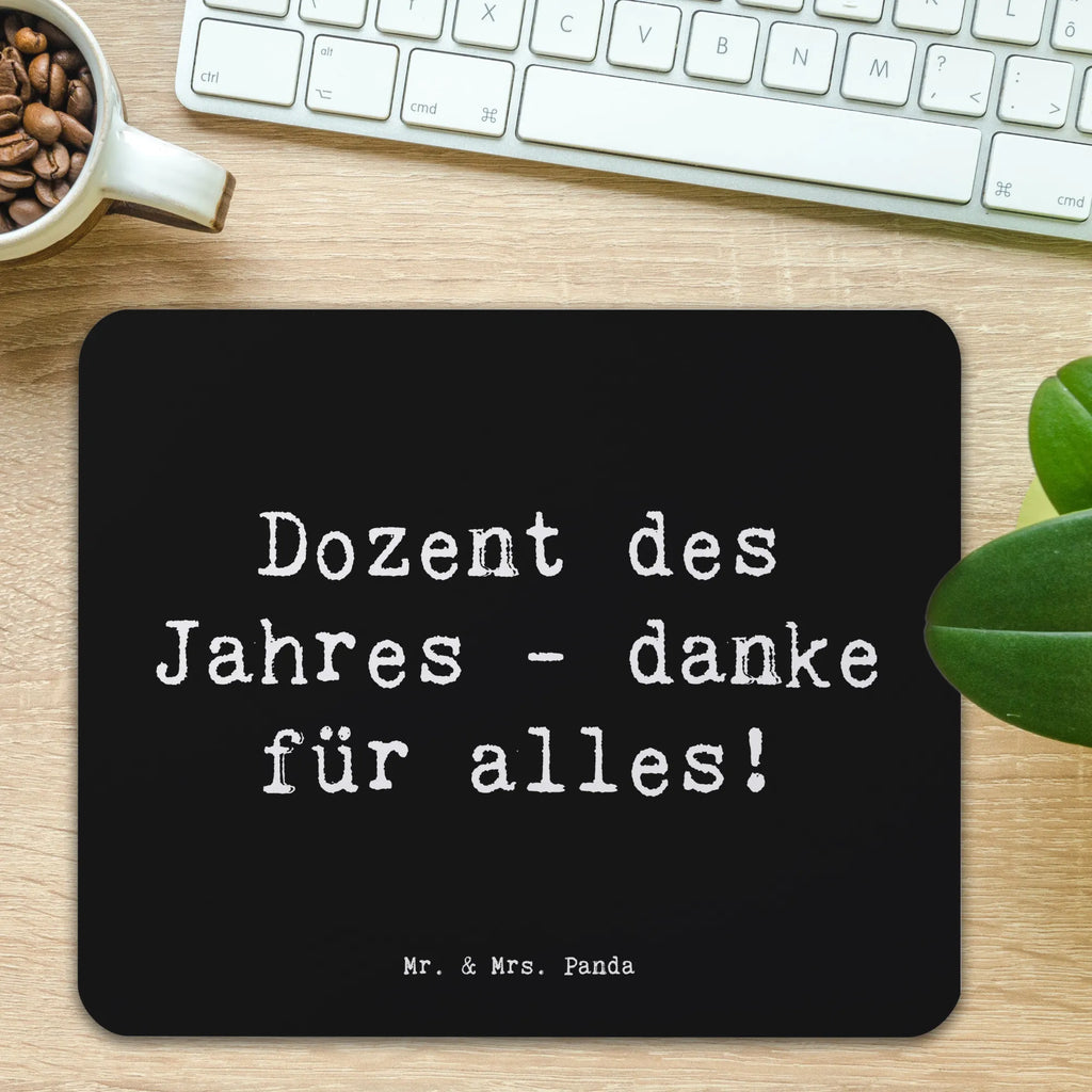 Mouse mat Saying Dozent des Jahres - danke für alles! Arbeitszimmer, Designer Mauspad, Computer zubehör, Mauspad, Einzigartiges Mauspad, Mausunterlage, Mousepad, Büroausstattung, Mauspad Büro, PC Zubehör