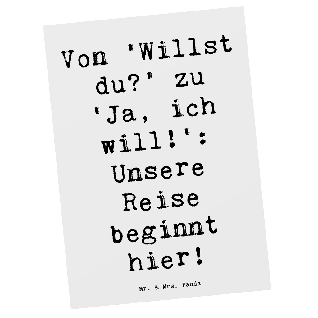 Postcard Saying Von 'Willst du?' zu 'Ja, ich will!': Unsere Reise beginnt hier! Einladung, Karte, Geschenkkarte, Geburtstagskarte, Postkarte, Grußkarte, Einladungskarten Geburtstag, Ansichtskarten, Einladung Geburtstag, Dankeskarte, Ansichtskarte, Einladungskarte, Hochzeit, Hochzeitsgeschenk, Ehe, Hochzeitsfeier, Trauung, Trauungsgeschenk, Hochzeitskarte, Verlobungsfeier, Verlobungsgeschenk, Hochzeitsgeschenkideen, Hochzeitsgeschenke für Brautpaar