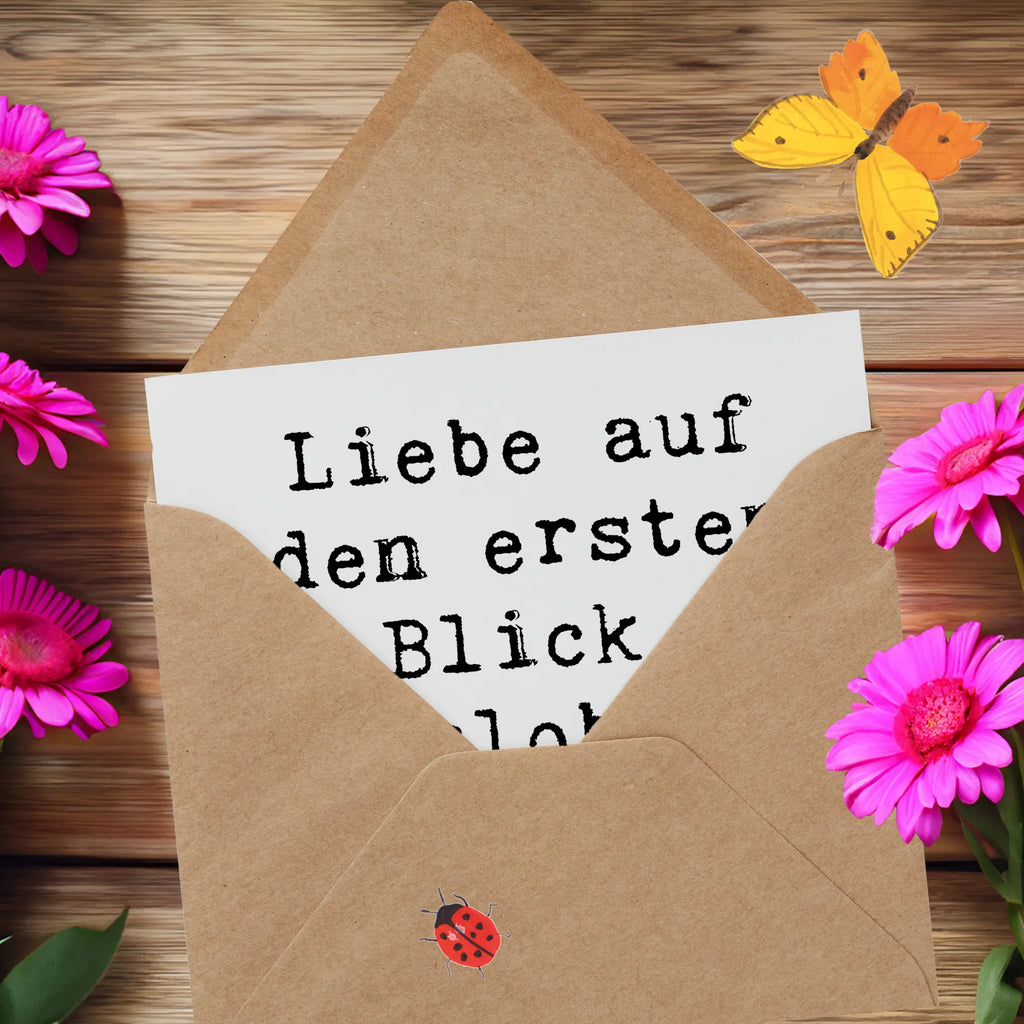 Deluxe Card Saying Liebe auf den ersten Blick, Verlobung mit dem zweiten! Karte, Grußkarte, Klappkarte, Einladungskarte, Glückwunschkarte, Hochzeitskarte, Geburtstagskarte, Hochwertige Grußkarte, Hochwertige Klappkarte, Hochzeit, Hochzeitsgeschenk, Ehe, Hochzeitsfeier, Trauung, Trauungsgeschenk, Verlobungsfeier, Verlobungsgeschenk, Hochzeitsgeschenkideen, Hochzeitsgeschenke für Brautpaar