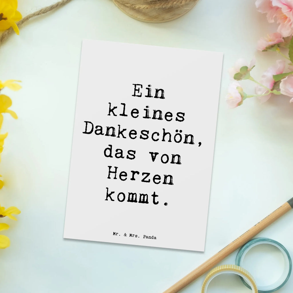 Postcard Saying Ein kleines Dankeschön, das von Herzen kommt. einzelkarte, bildkarte, Fotokarte, spruchkarte, Ansichtskarten, Postkarte, Kunstkarten, Designkarte, Ansichtskarte, kunstkarte, Postkarten, Grußkarte, Motivkarte, Hochzeit, Hochzeitsgeschenk, Ehe, Trauung, Verlobungsgeschenk, Verlobungsfeier, Hochzeitsfeier, Hochzeitskarte, Hochzeitsgeschenkideen, Hochzeitsgeschenke für Brautpaar, Trauungsgeschenk