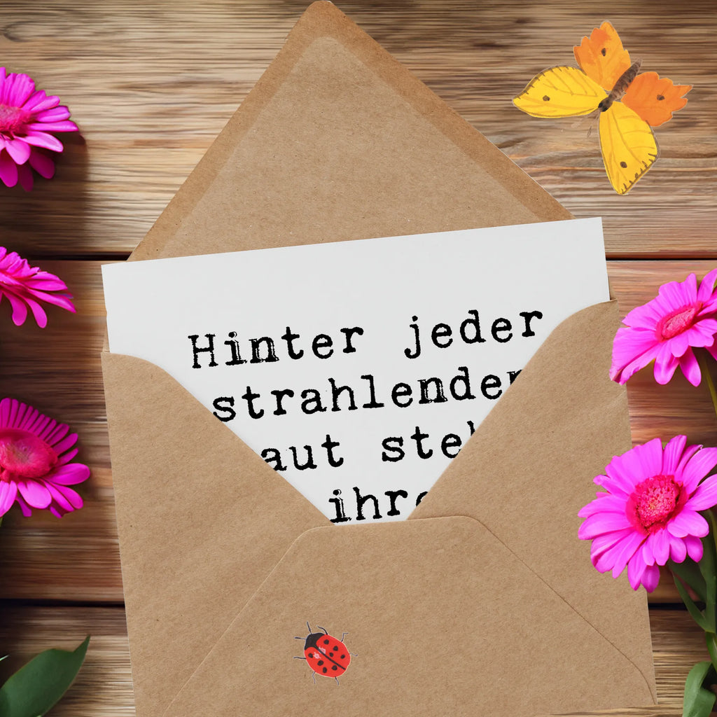 Deluxe Card Saying Hinter jeder strahlenden Braut stehen ihre fabelhaften Brautjungfern. Karte, Grußkarte, Klappkarte, Einladungskarte, Glückwunschkarte, Hochzeitskarte, Geburtstagskarte, Hochwertige Grußkarte, Hochwertige Klappkarte, Hochzeit, Hochzeitsgeschenk, Ehe, Hochzeitsfeier, Trauung, Trauungsgeschenk, Verlobungsfeier, Verlobungsgeschenk, Hochzeitsgeschenkideen, Hochzeitsgeschenke für Brautpaar